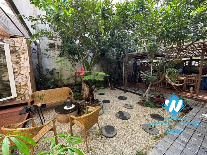 Garden house for rent in Long Bien near French international school.